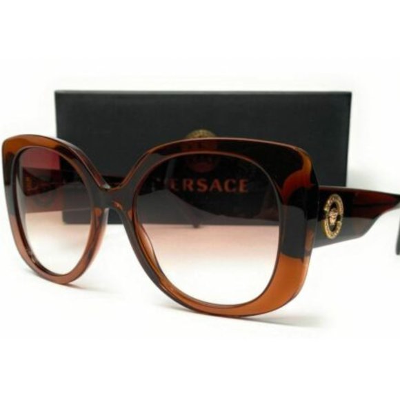 Versace Women's Transparent Brown Sunglasses!